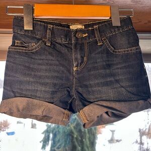 Kids Dark Blue Jean Shorts